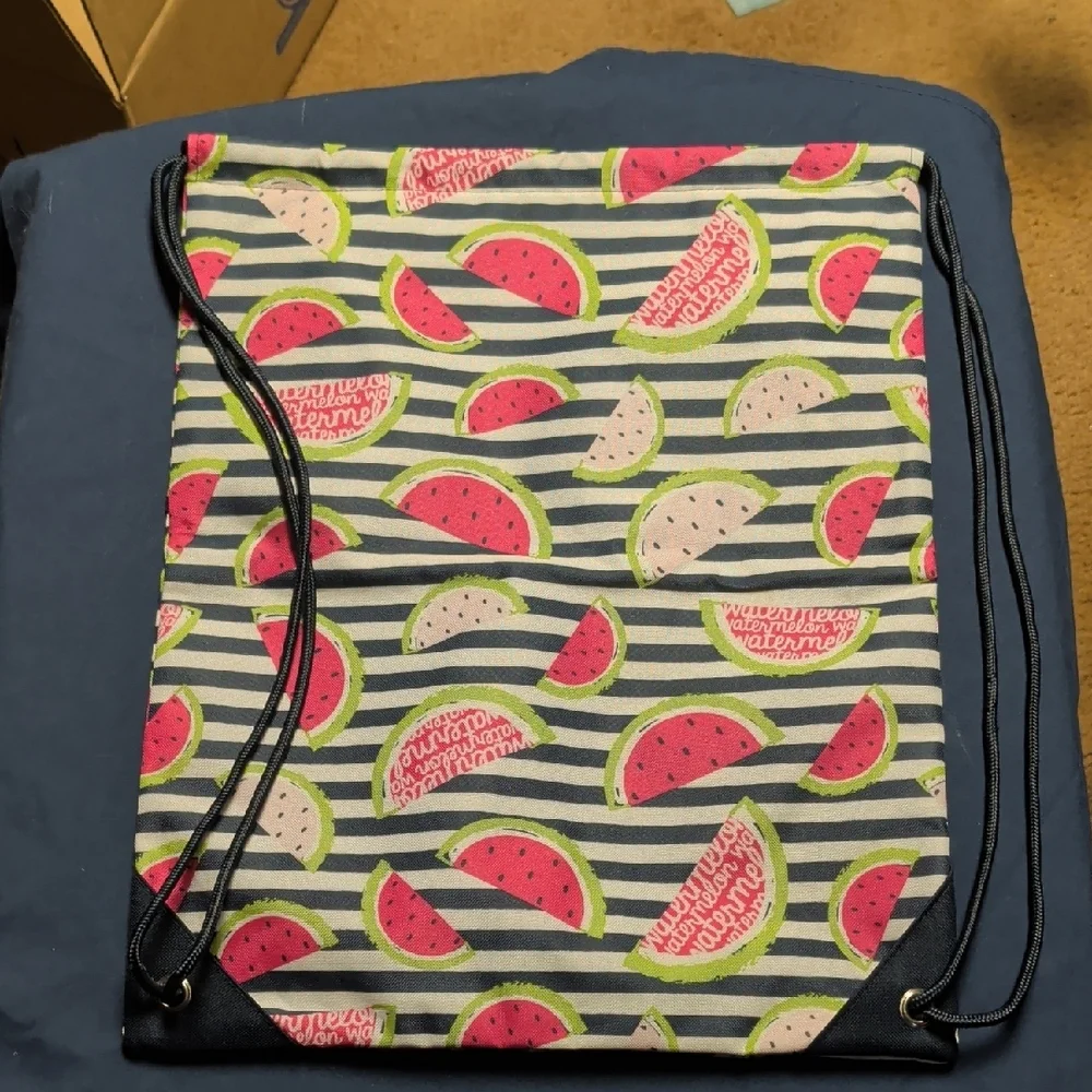 Watermelon Print Backpack - Picture 2 of 3